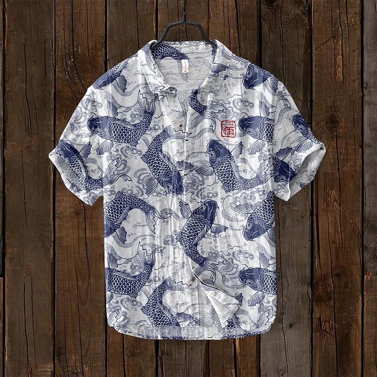 Ariel | Vintage Vissen Kunst Shirt