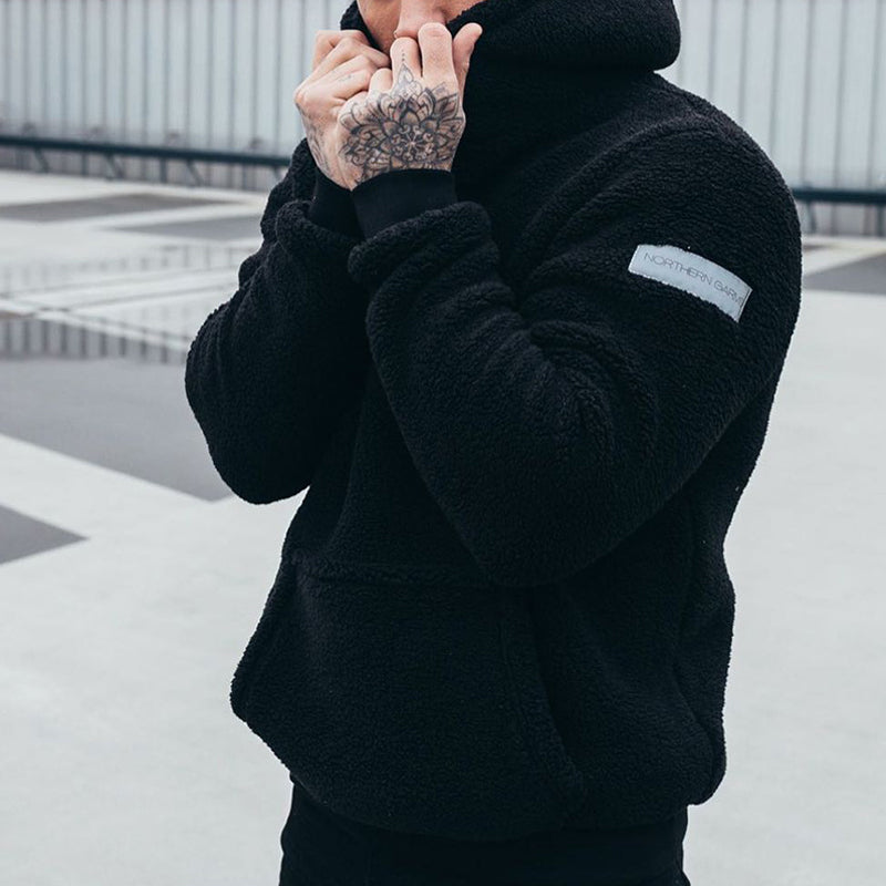 AIAN – Pluchen KAPUZENPULLOVER