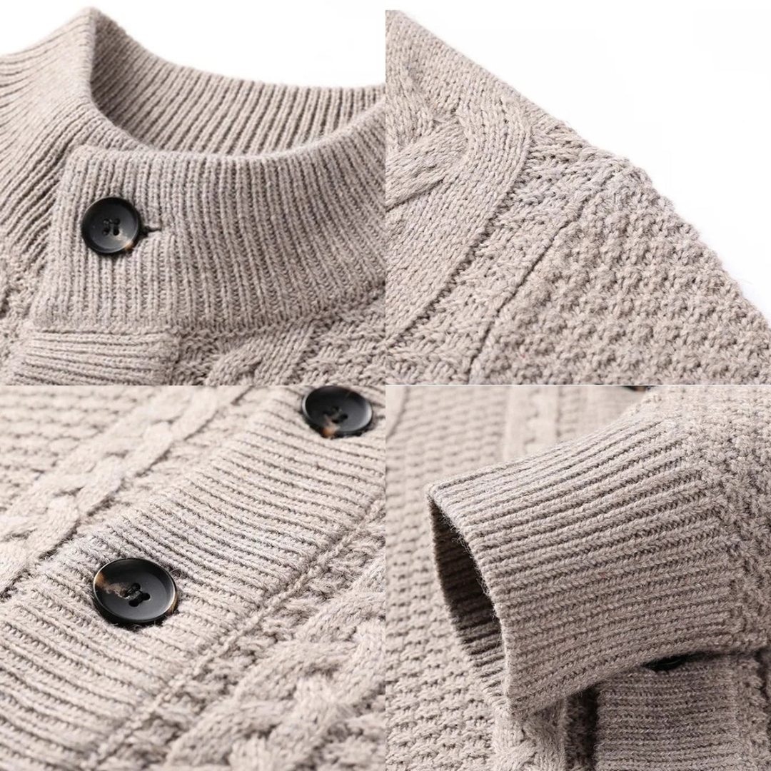 Lex - Heren Gebreide Cardigan