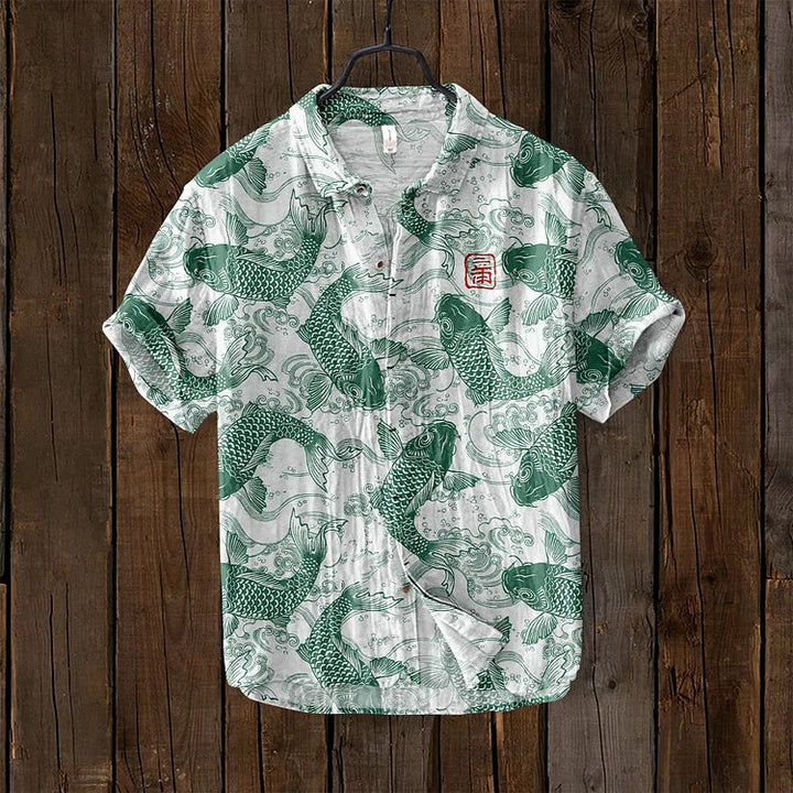 Ariel | Vintage Vissen Kunst Shirt