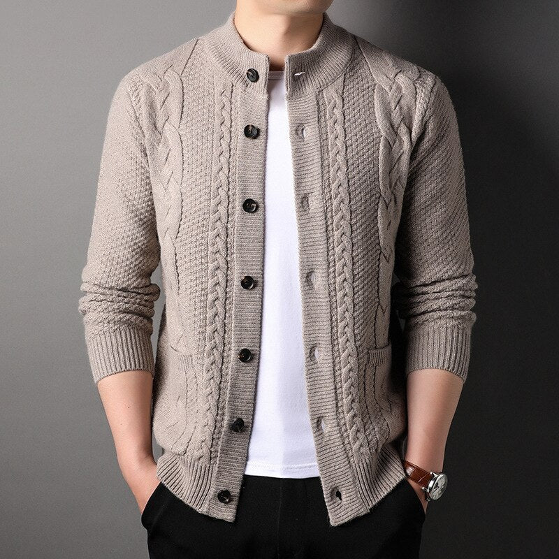 Lex - Heren Gebreide Cardigan