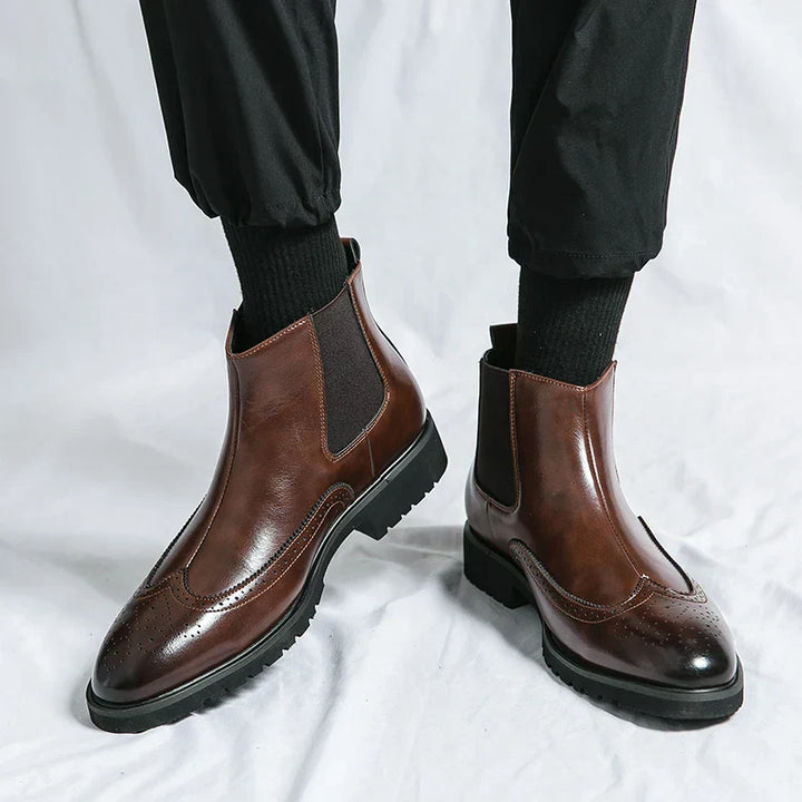 Flict | Chelsea-Boots van echt leer