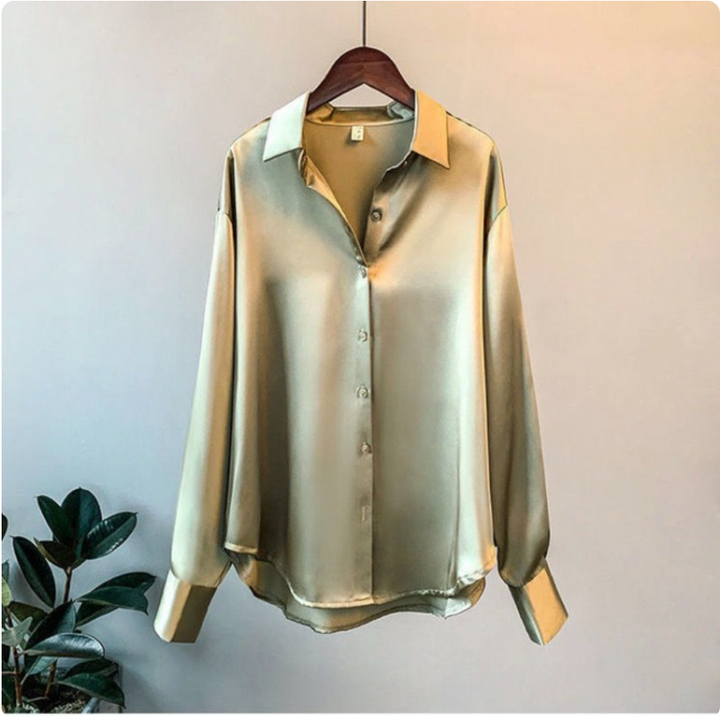 Gladys - Satijnen Damesblouse