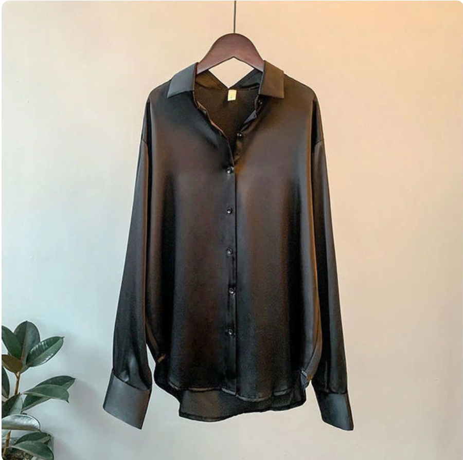 Gladys - Satijnen Damesblouse