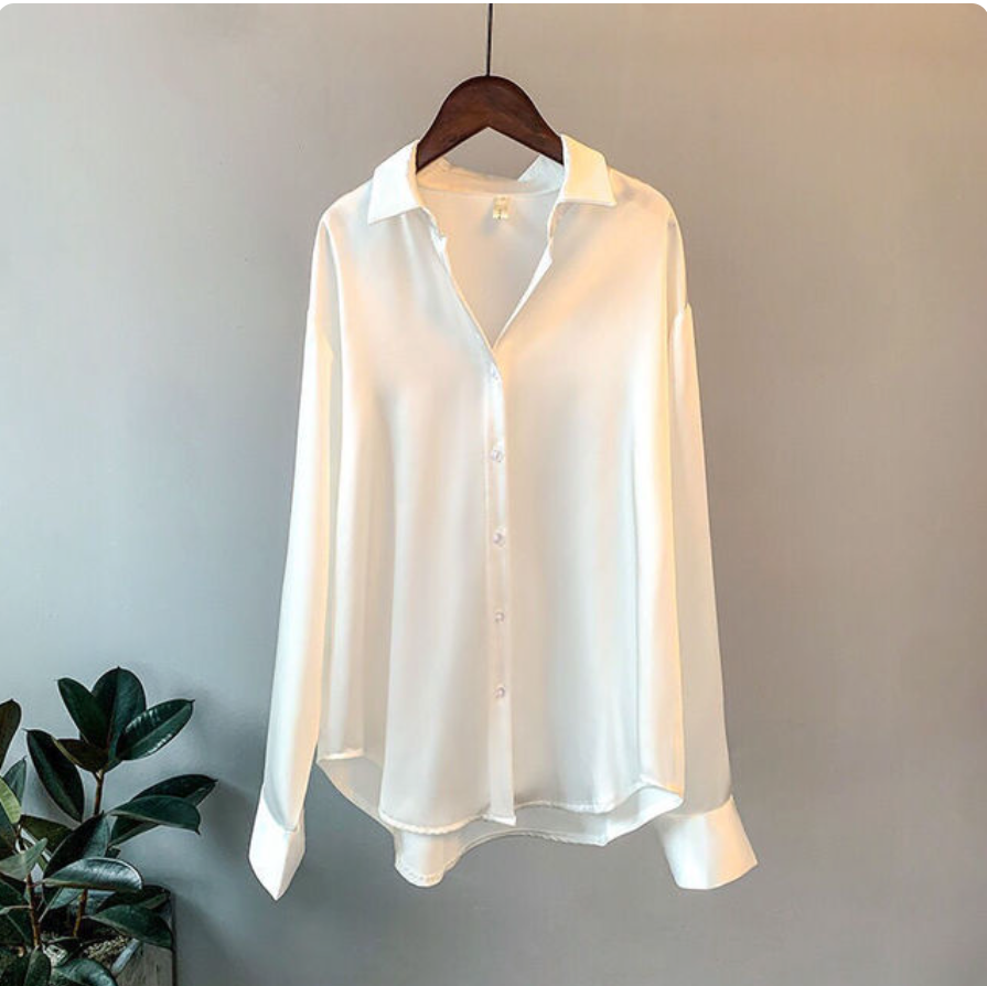 Gladys - Satijnen Damesblouse
