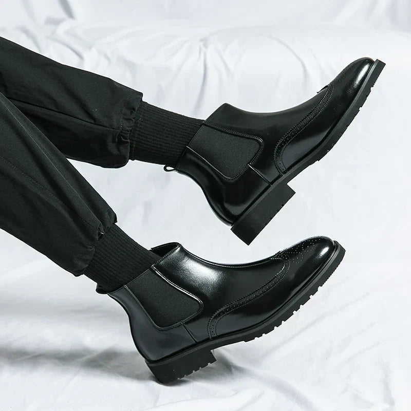 Flict | Chelsea-Boots van echt leer