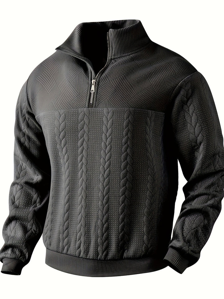 Joris – Vintage Herenpullover met Rits