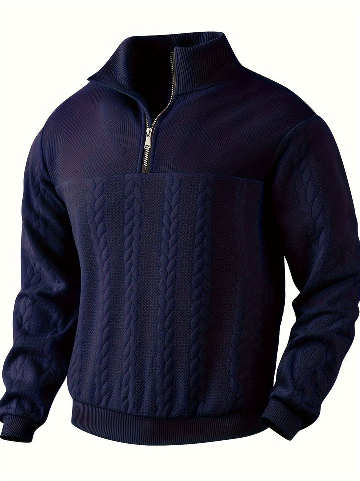 Joris – Vintage Herenpullover met Rits