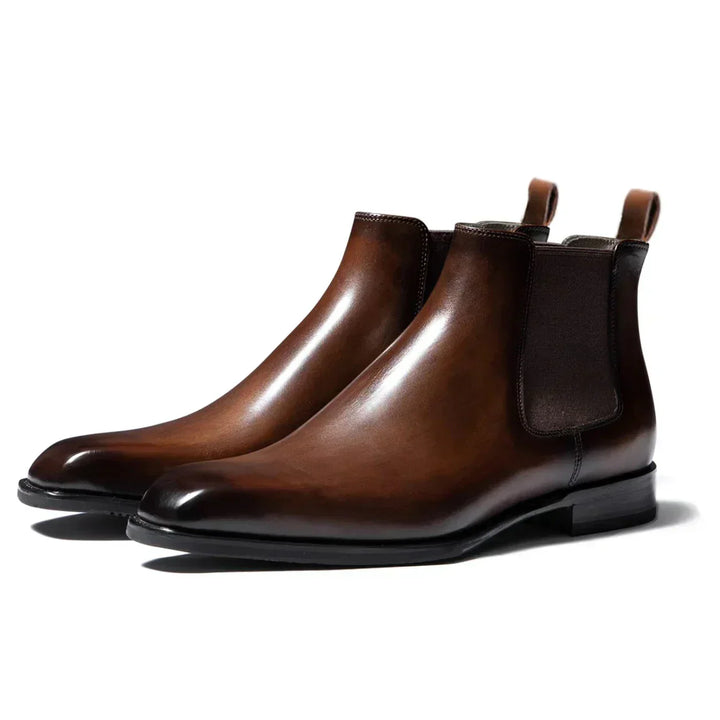 Andre | Verfijnde Leren Chelsea Boots